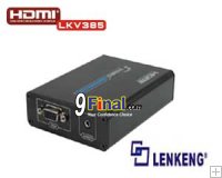 LENKENG LKV385 HDMI to VGA and 3.5 mm Audio Converter