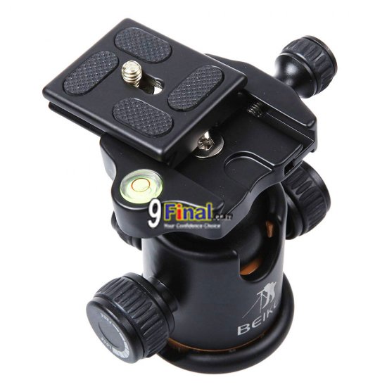 Beike BK-03 Ǻ Aluminum Alloy Tripod ball head / With Quick Release Plate - ꡷ٻ ͻԴ˹ҵҧ