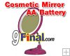 Super Desktop LED Cosmetic Mirror Zoom 3X ( No Charger) (Magenta Color) Super Desktop LED Cosmetic Mirror Zoom 3X ( No Charger) (Magenta Color)