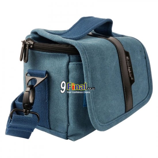 Soudelor Camera Bag ҡͧ DSLR /Mirror Less  Canvas  2001H (Horizontal) - Blue Color - ꡷ٻ ͻԴ˹ҵҧ