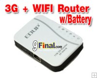 EDUP EP-9501N Mini Portable 3G + Wifi Router 11 N 150 Mbps with Battery Backup