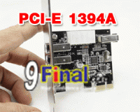 PCI Express Firewire 1394A 3 Port VIA Chipset