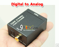 Digital To Analog Audio Converter support TOS Link & Optical Converter