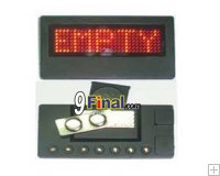 LED Moving Name Board B729 Series Size 82.5 mm*40.5 mm* 6.3(T)mm (Red Bonder Color) no cable/software