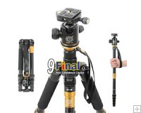 QZSD Q666 With HeadBall Q-02 ҵҪվ 2 in 1 Tripod + Monopod For Canon Pentax Sony Olympus DSLR Camera