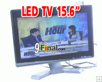 LED TV 15.6" (TV +VGA + 2 Video In) Multi System support VGA 1366*768