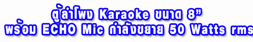 ⾧ Ѻҹ kARAOKE Ҵ 8